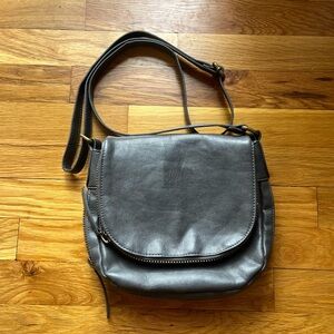 Gray crossbody bag